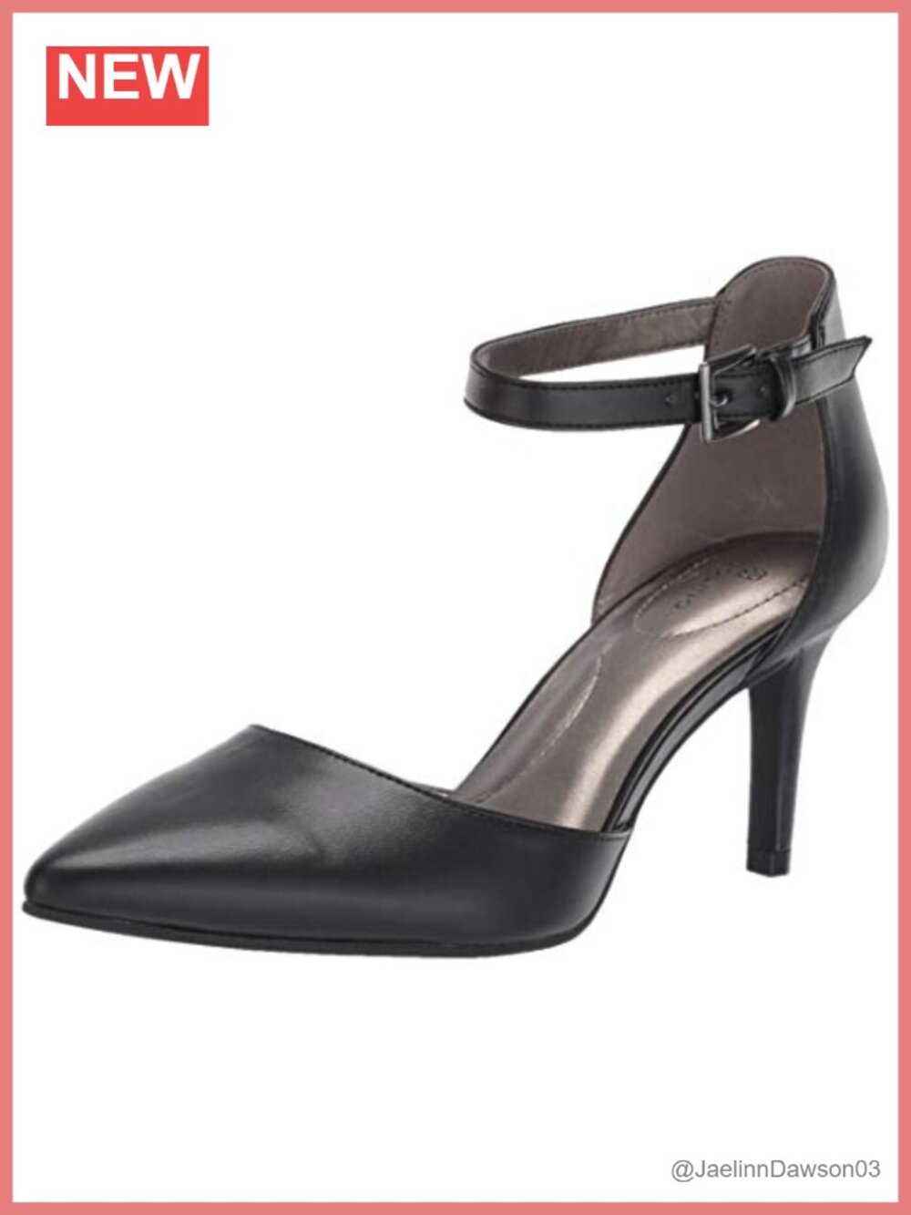 Bandolino Ginata Women's D'Orsay Pump Pointed Toe Ankle Strap Heels Shoes